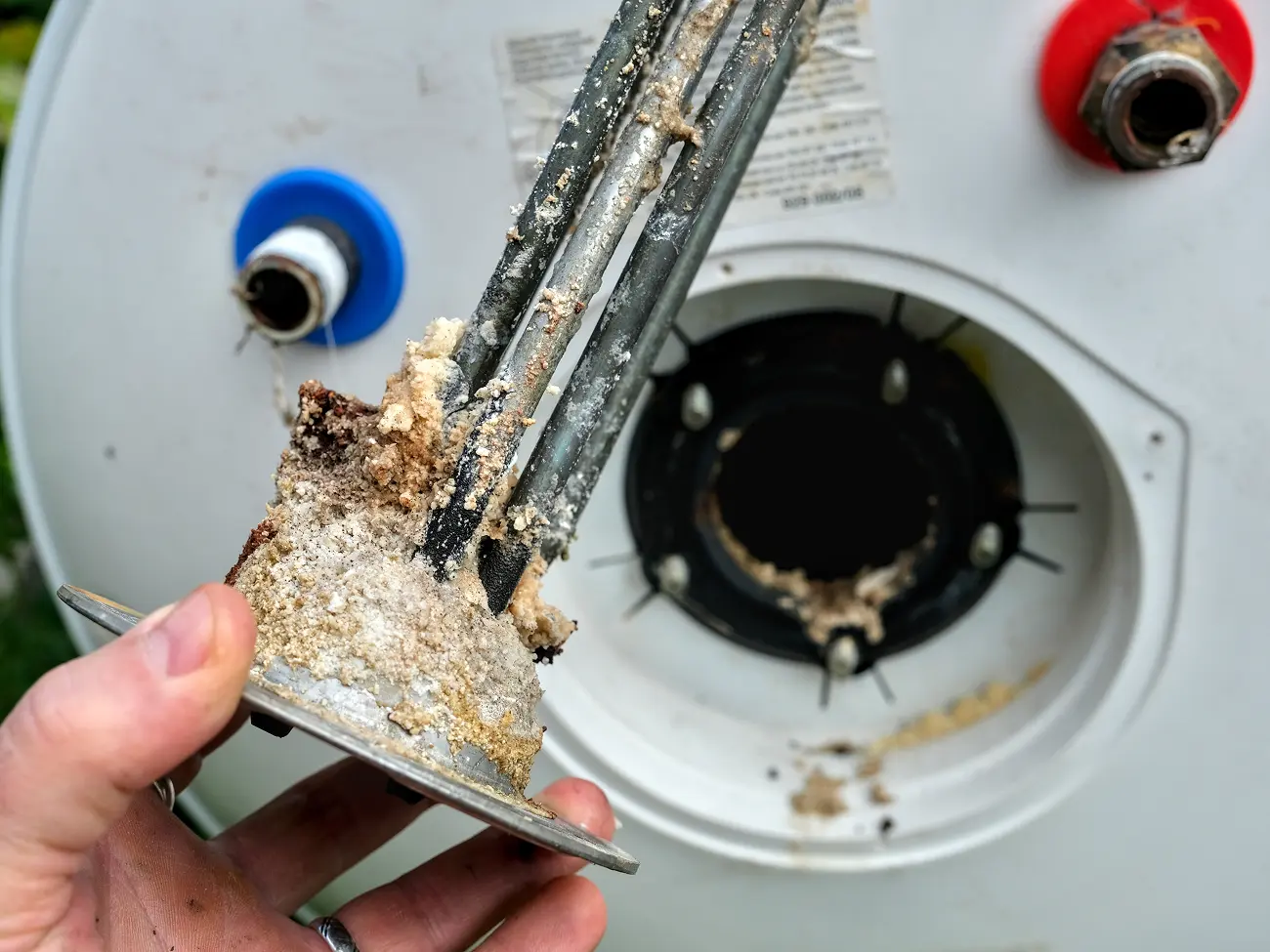 Dirty water heater